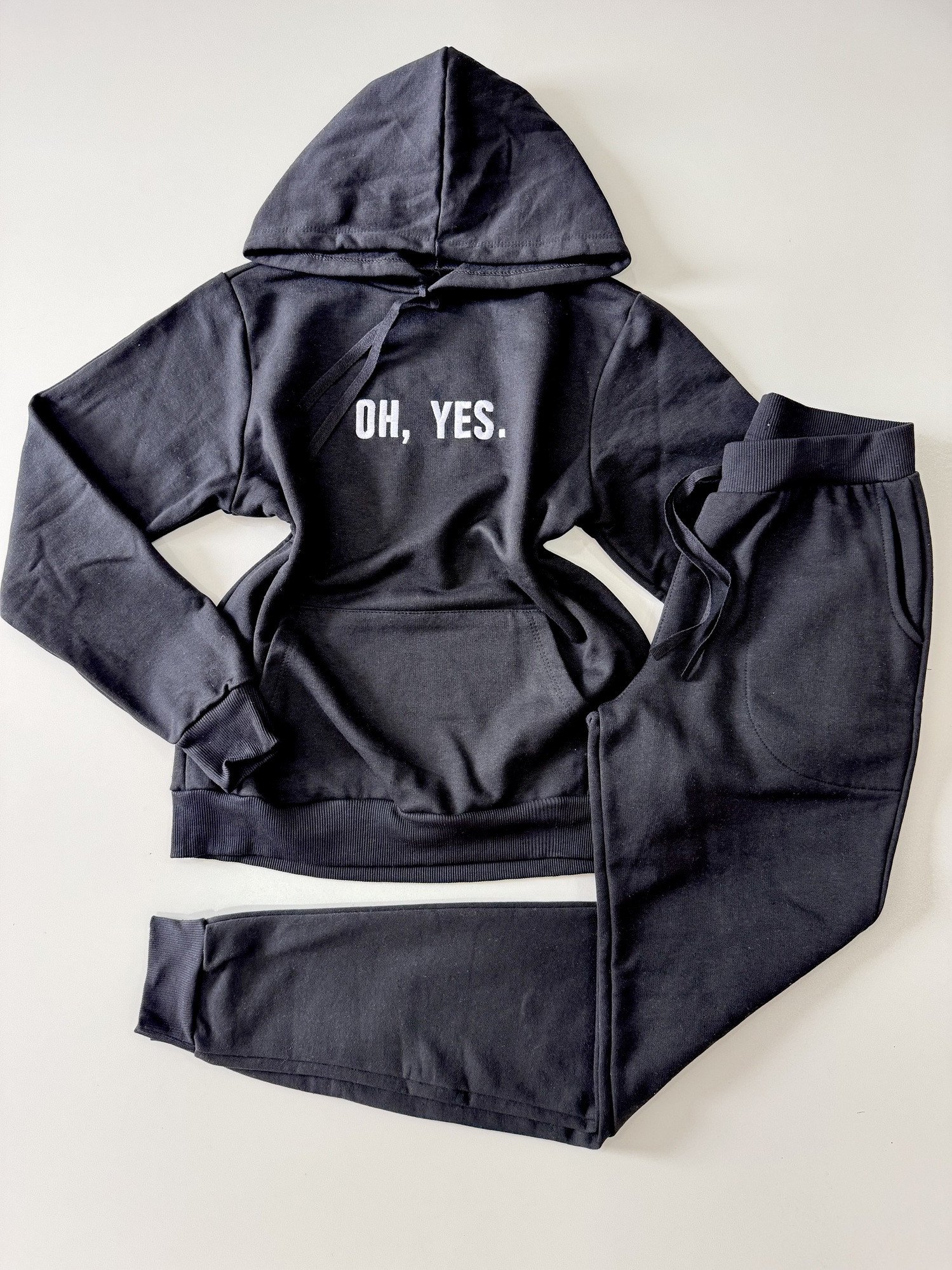 conjunto de moletom bordado 3