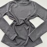 Blusa gola redonda canelada Blusa gola redonda canelada