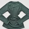 Blusa gola redonda canelada Blusa gola redonda canelada