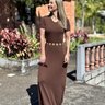 vestido longo decote v 3