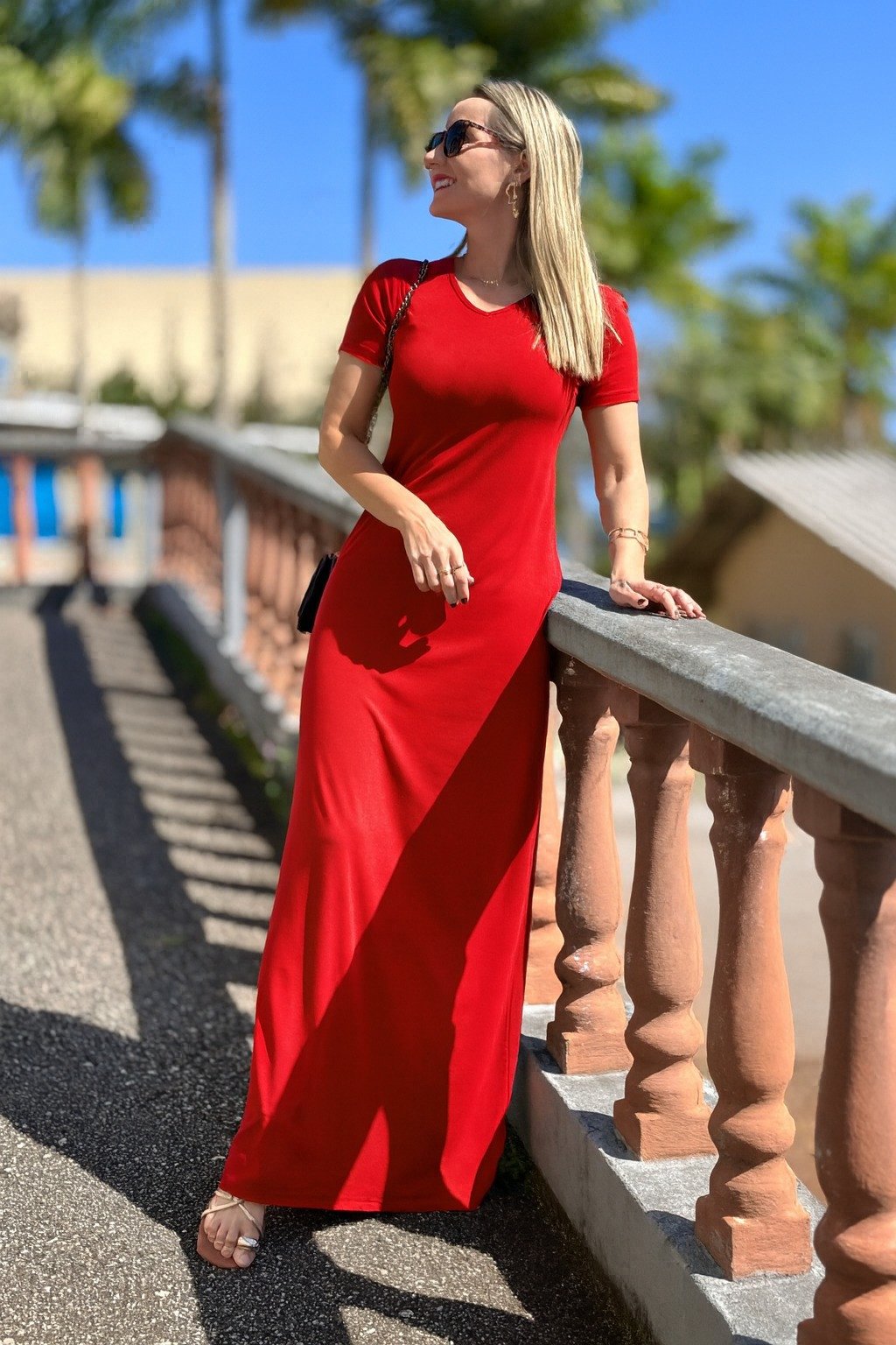vestido longo decote v 4
